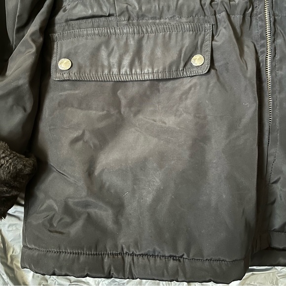 Marc New York Faux Fur Lined Coat, W/Hood, Zips Up & Has String to Adjust Waist - Picture 12 of 16